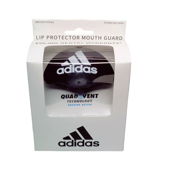 Adidas Black Mouth Guard w/ Tether Included One Size Fits Most Brand New - Picture 1 of 4